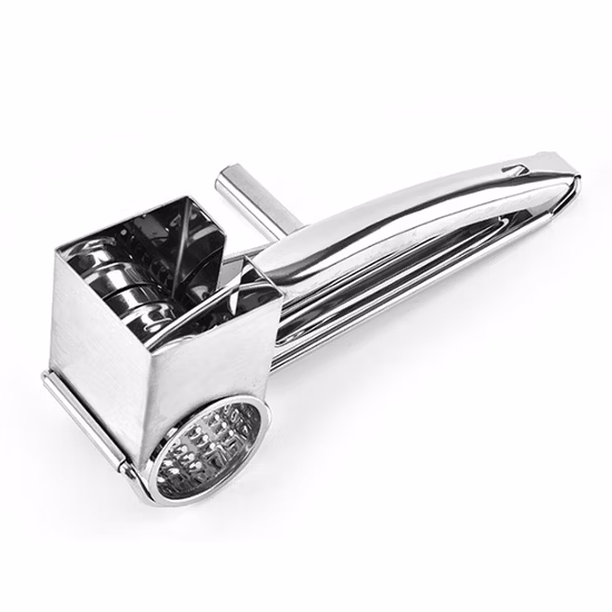 홈 주방 도구 빠른 정리를 위한 스테인레스 스틸 치즈 강판 회전식 면도기 날카로운 블레이드 가볍고 다재다능한 Bl10140